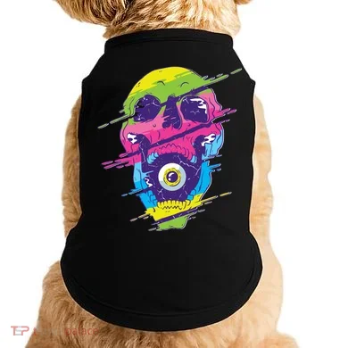 Colorful Eye Skull Doggie Tank