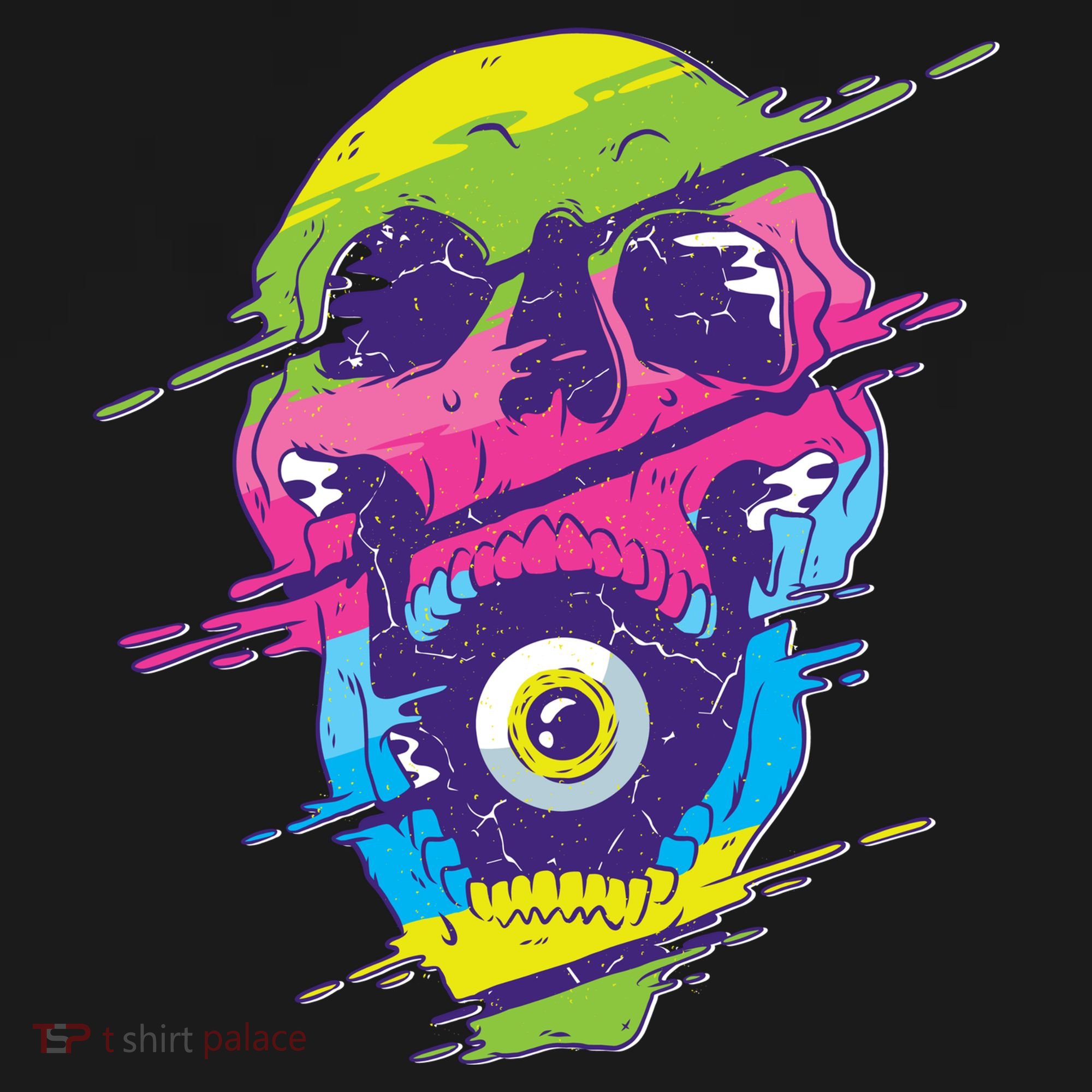 Colorful Eye Skull Hoodie