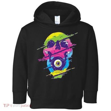 Colorful Eye Skull Toddler Hoodie