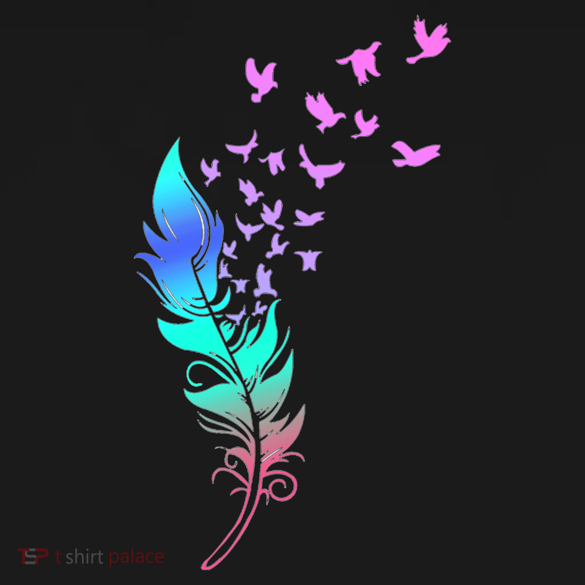 Colorful Feather Mousepad