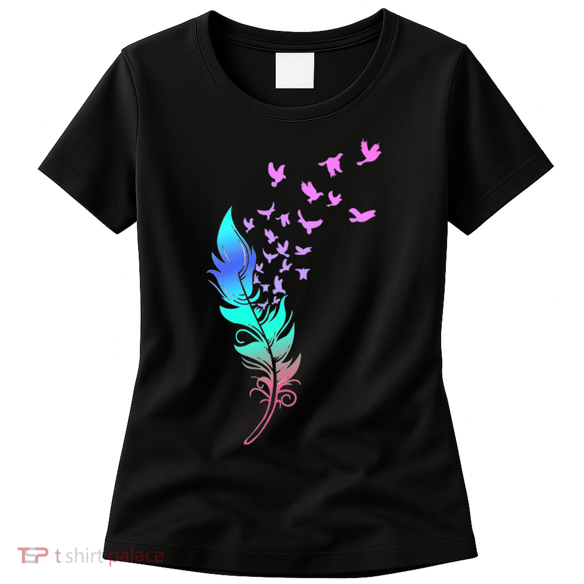 Colorful Feather Women's T-Shirt
