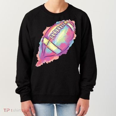 Colorful Football Graphic Women's Sweatshirt