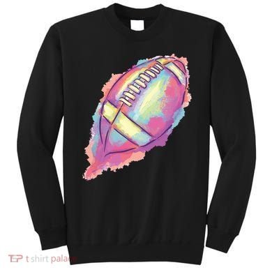 Colorful Football Graphic Sweatshirt