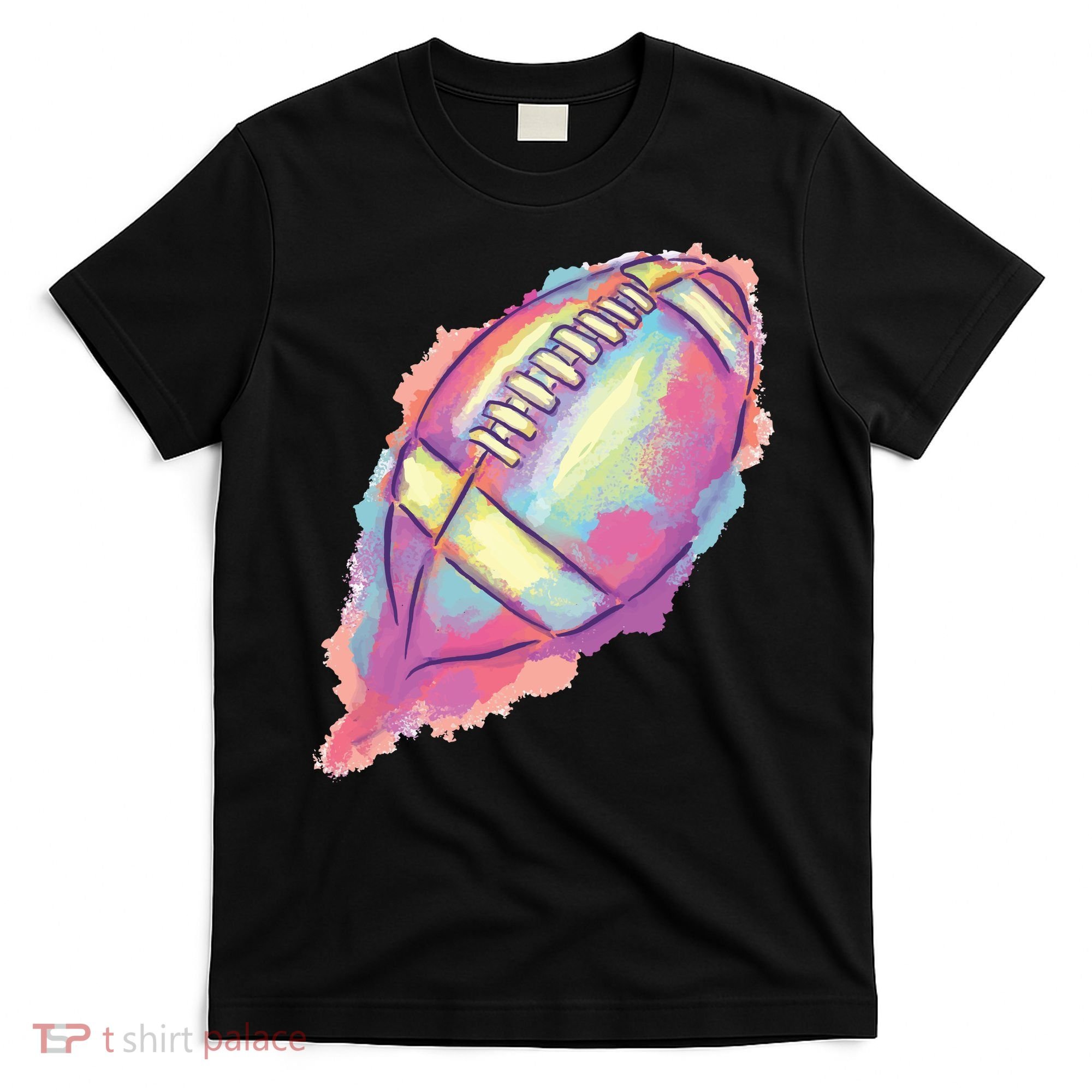 Colorful Football Graphic T-Shirt