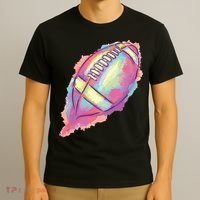 Colorful Football Graphic T-Shirt thumb 3