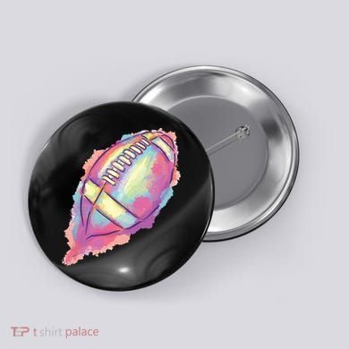 Colorful Football Graphic Button