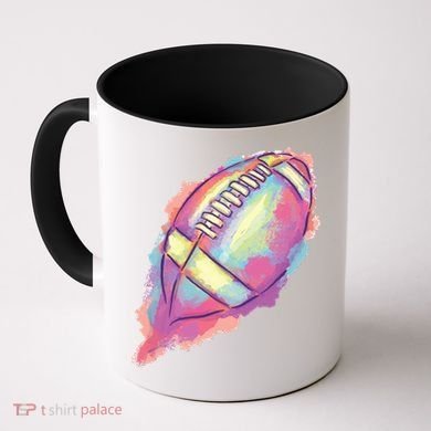 Colorful Football Graphic Coffee Mug