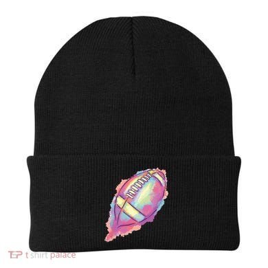 Colorful Football Graphic Beanie