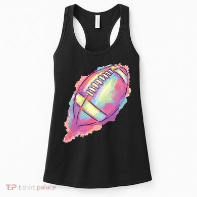 Colorful Football Graphic Women's Tank Top
