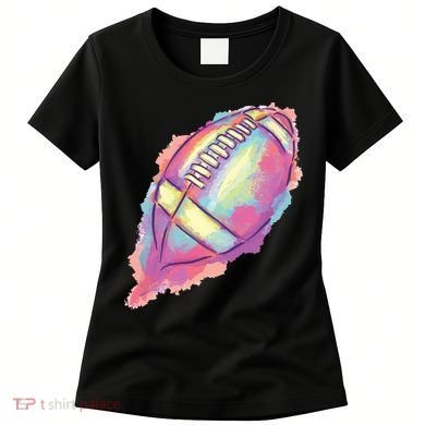 Colorful Football Graphic Women's T-Shirt
