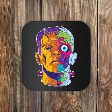 Colorful Frankenstein Coaster