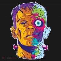 Colorful Frankenstein Toddler Hoodie thumb 2