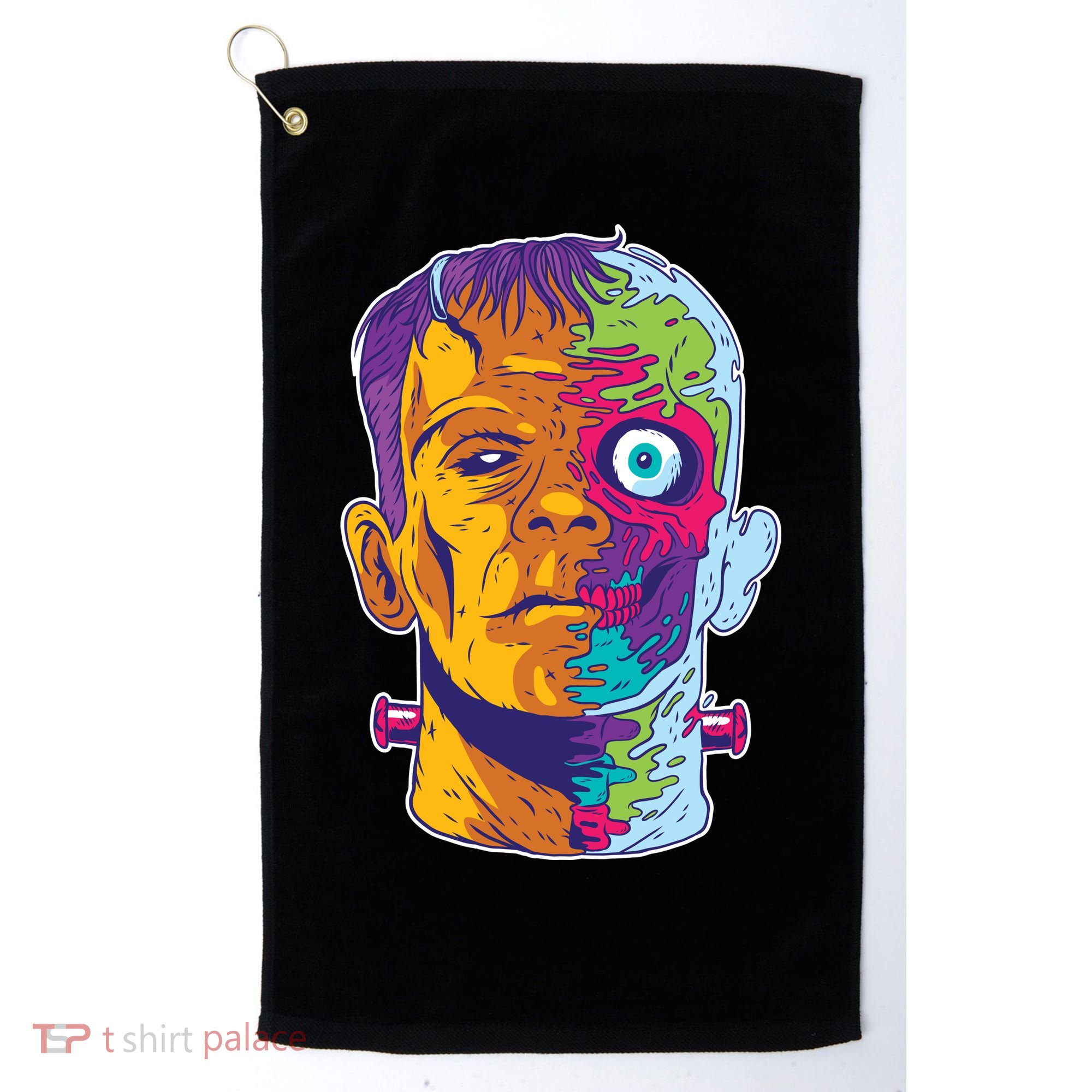 Colorful Frankenstein Golf Towel