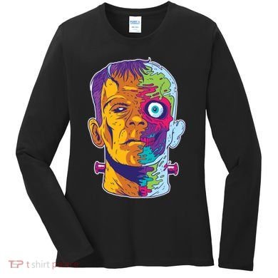 Colorful Frankenstein Women's Long Sleeve Shirt