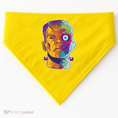 Colorful Frankenstein USA-Made Doggie Bandana