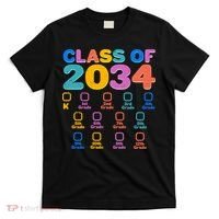 Colorful Future Class of 2034 Graduation Checklist T-Shirt thumb 0