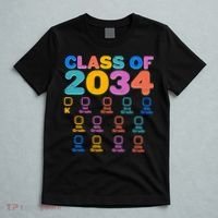 Colorful Future Class of 2034 Graduation Checklist T-Shirt thumb 5