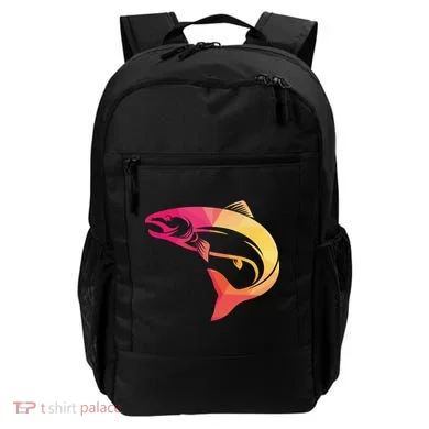 Colorful Geometric Fish Backpack