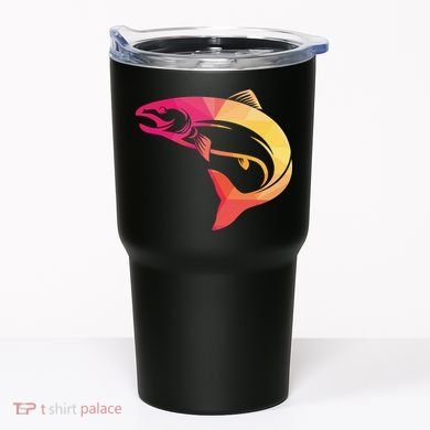 Colorful Geometric Fish Tumbler
