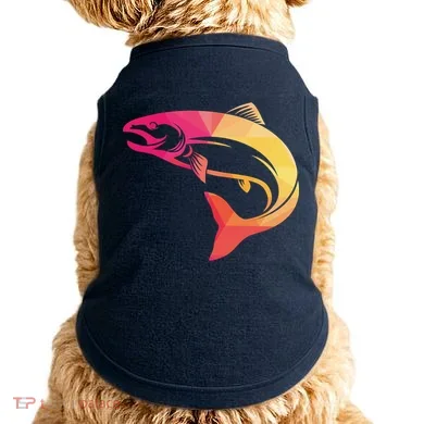 Colorful Geometric Fish Doggie Tank