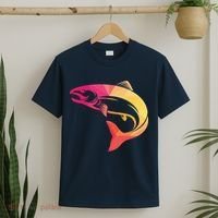 Colorful Geometric Fish T-Shirt thumb 2