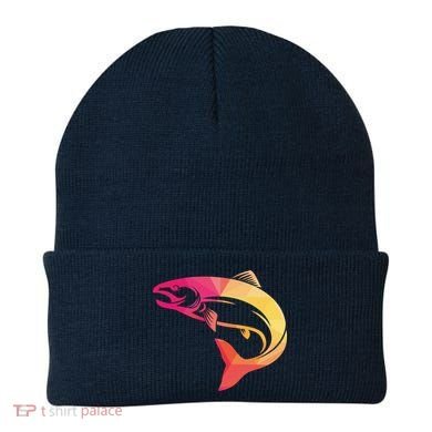 Colorful Geometric Fish Beanie