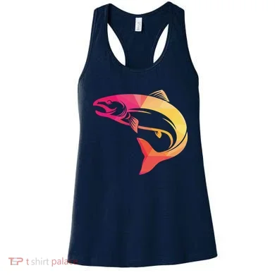 Colorful Geometric Fish Women's Tank Top