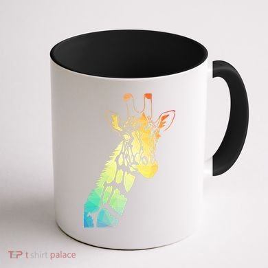 Colorful Giraffe Coffee Mug back