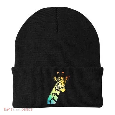 Colorful Giraffe Beanie