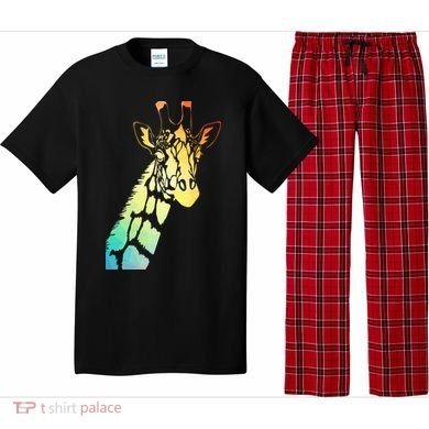 Colorful Giraffe Pajama Set