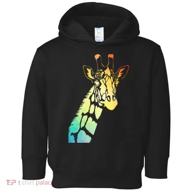 Colorful Giraffe Toddler Hoodie