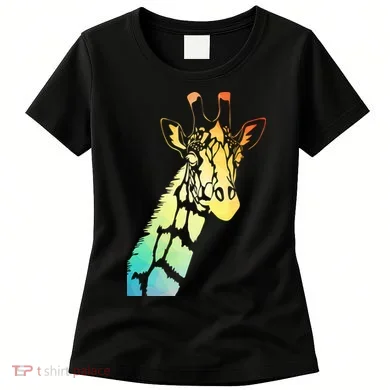 Colorful Giraffe Women's T-Shirt