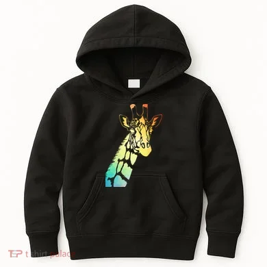 Colorful Giraffe Kids Hoodie
