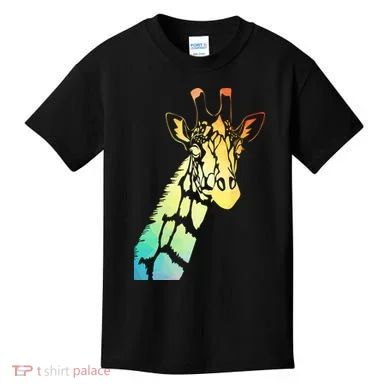 Colorful Giraffe Kids T-Shirt