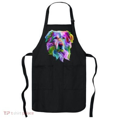 Colorful Golden Retriever Apron