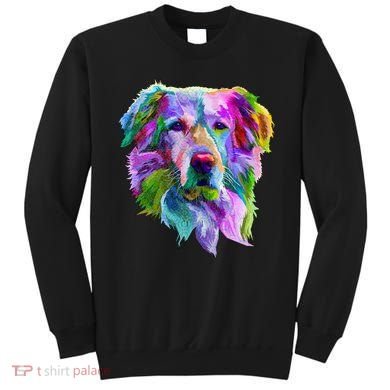 Colorful Golden Retriever Sweatshirt