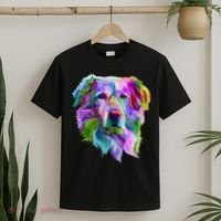 Colorful Golden Retriever T-Shirt thumb 2