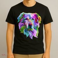 Colorful Golden Retriever T-Shirt thumb 3