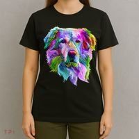 Colorful Golden Retriever T-Shirt thumb 4
