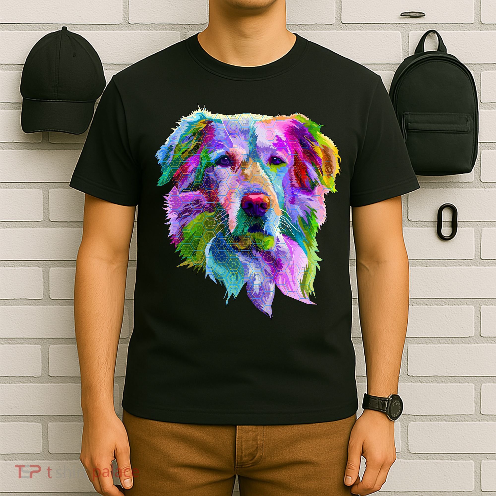 Colorful Golden Retriever T-Shirt