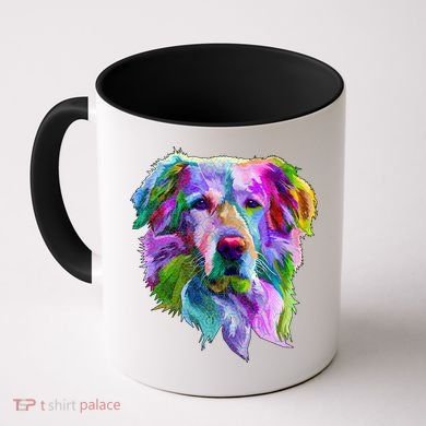 Colorful Golden Retriever Coffee Mug
