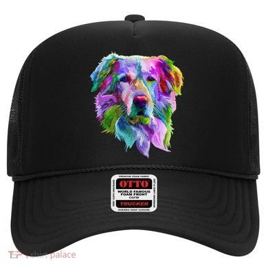 Colorful Golden Retriever Hat