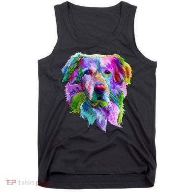 Colorful Golden Retriever Tank Top