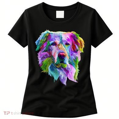 Colorful Golden Retriever Women's T-Shirt