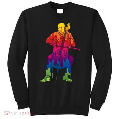 Colorful Guy Playing The Cello Sweatshirt