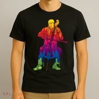 Colorful Guy Playing The Cello T-Shirt thumb 3