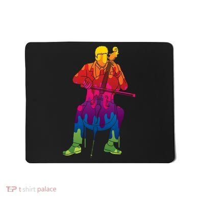 Colorful Guy Playing The Cello Mousepad