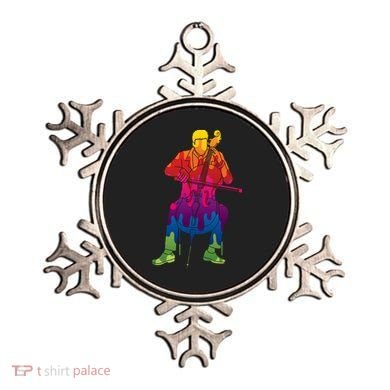 Colorful Guy Playing The Cello Ornament
