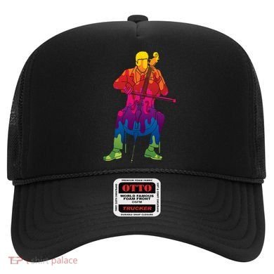 Colorful Guy Playing The Cello Hat