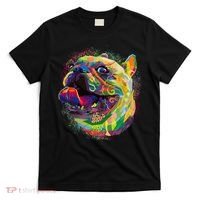 Colorful Happy Pug Smiling T-Shirt thumb 0